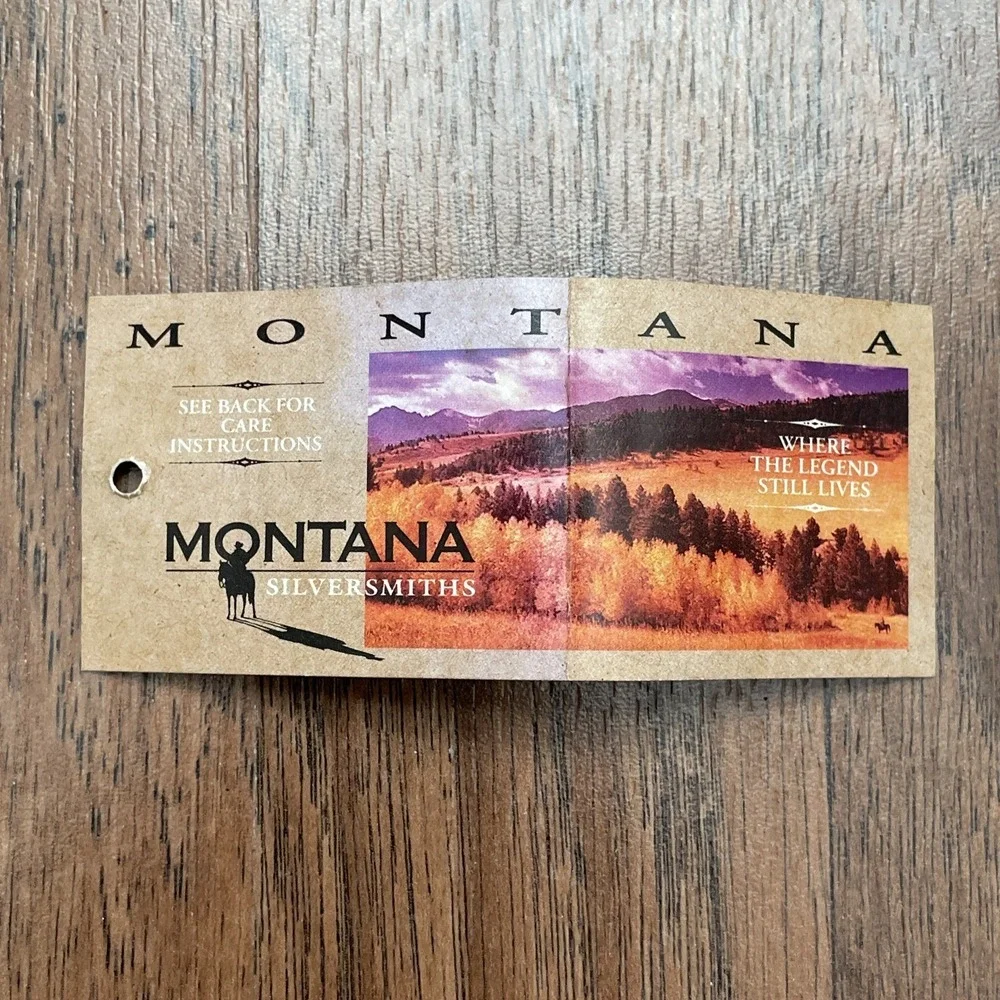 Vintage Montana Silversmiths 1995 Taiwan R.O.C Belt Buckle